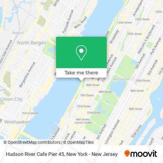 Mapa de Hudson River Cafe Pier 45