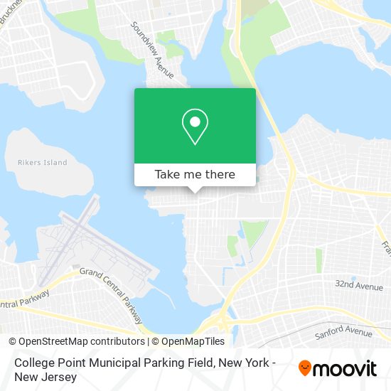 College Point Municipal Parking Field map