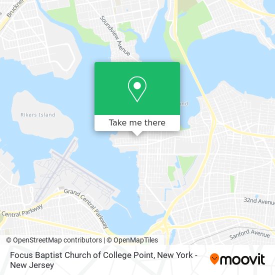 Mapa de Focus Baptist Church of College Point