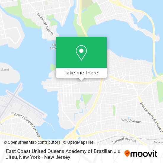 East Coast United Queens Academy of Brazilian Jiu Jitsu map