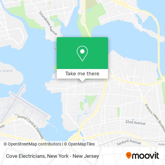 Cove Electricians map