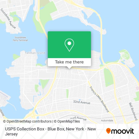 USPS Collection Box - Blue Box map