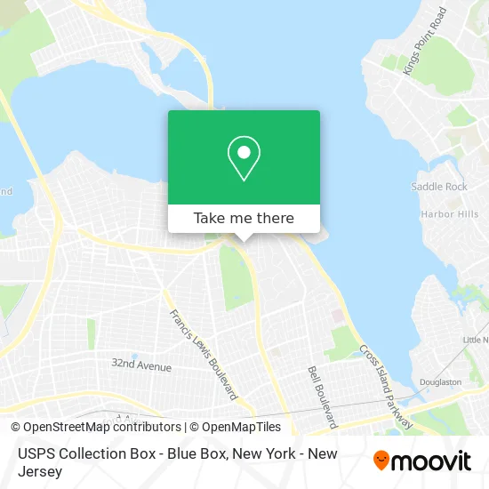USPS Collection Box - Blue Box map