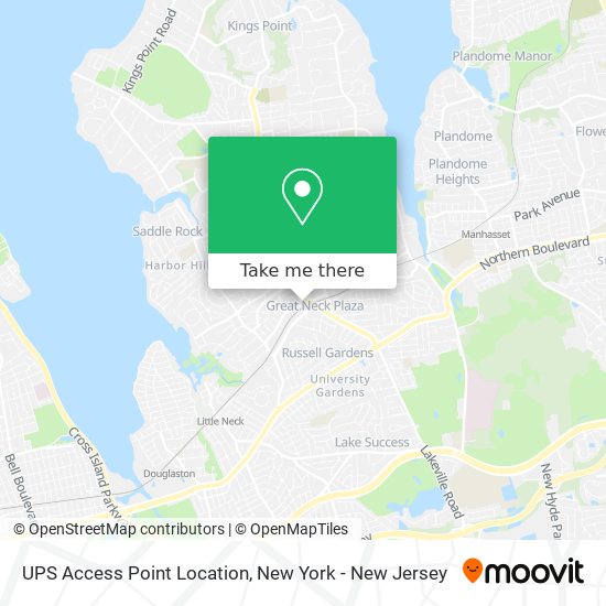 UPS Access Point Location map