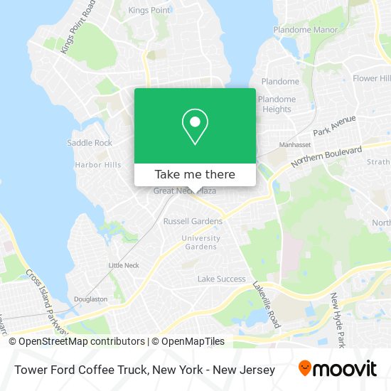 Tower Ford Coffee Truck map