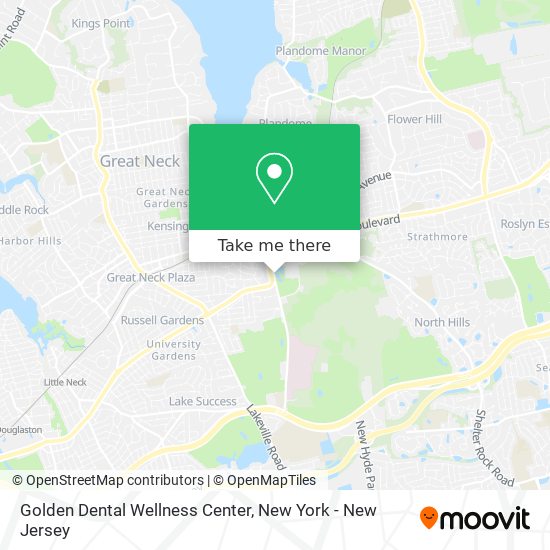 Mapa de Golden Dental Wellness Center