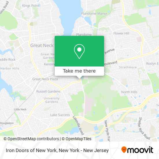 Iron Doors of New York map