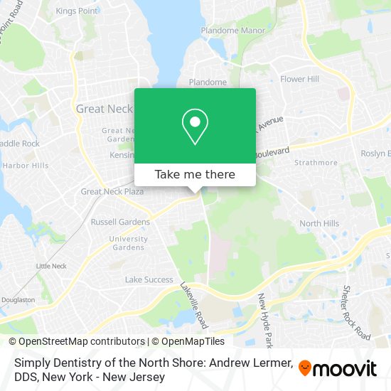 Simply Dentistry of the North Shore: Andrew Lermer, DDS map