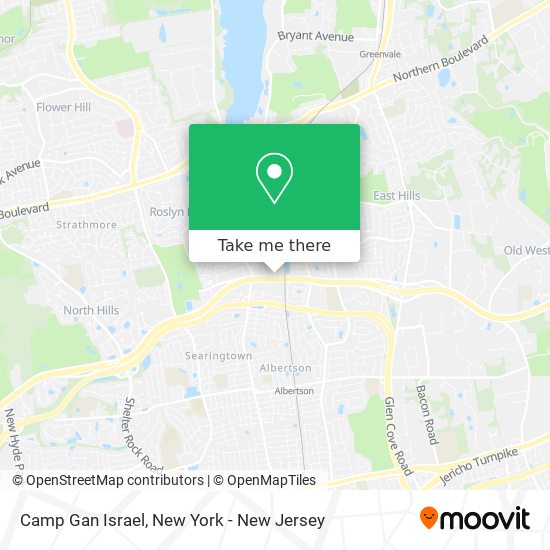 Camp Gan Israel map