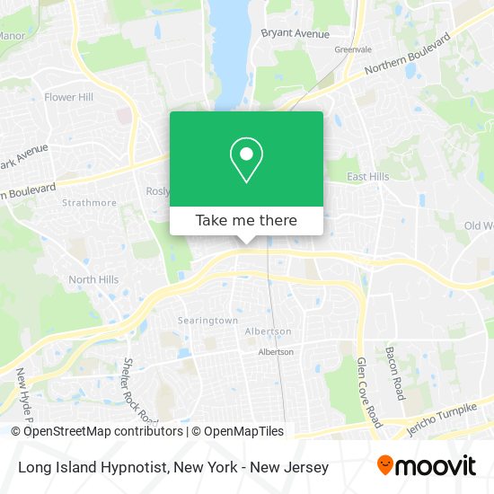 Long Island Hypnotist map