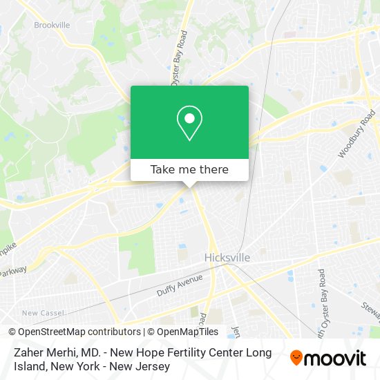 Zaher Merhi, MD. - New Hope Fertility Center Long Island map