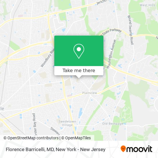 Florence Barricelli, MD map