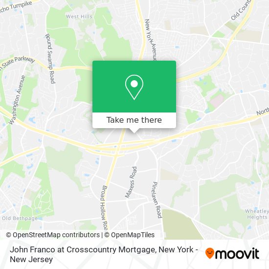 John Franco at Crosscountry Mortgage map