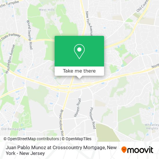 Juan Pablo Munoz at Crosscountry Mortgage map
