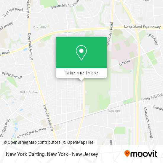 New York Carting map