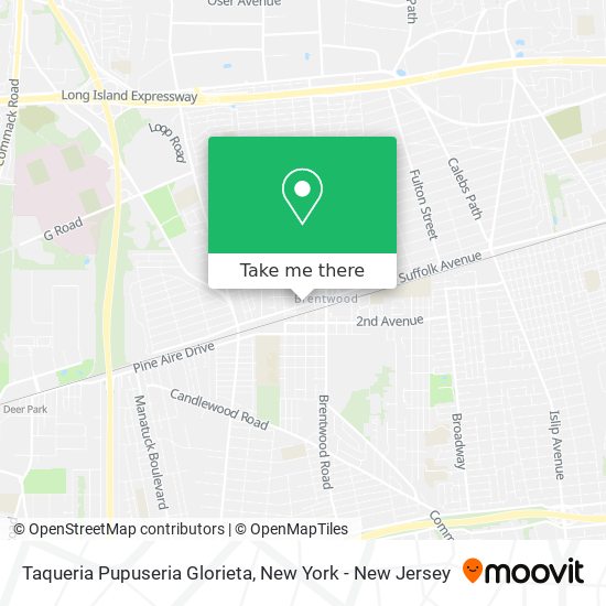 Mapa de Taqueria Pupuseria Glorieta