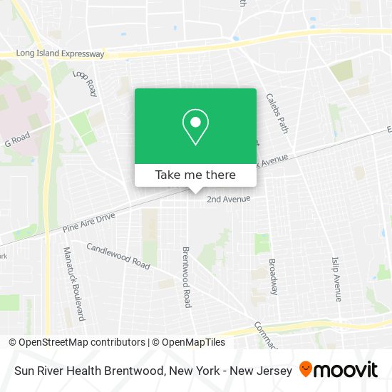 Mapa de Sun River Health Brentwood