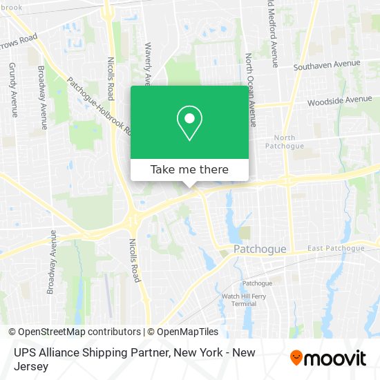 Mapa de UPS Alliance Shipping Partner