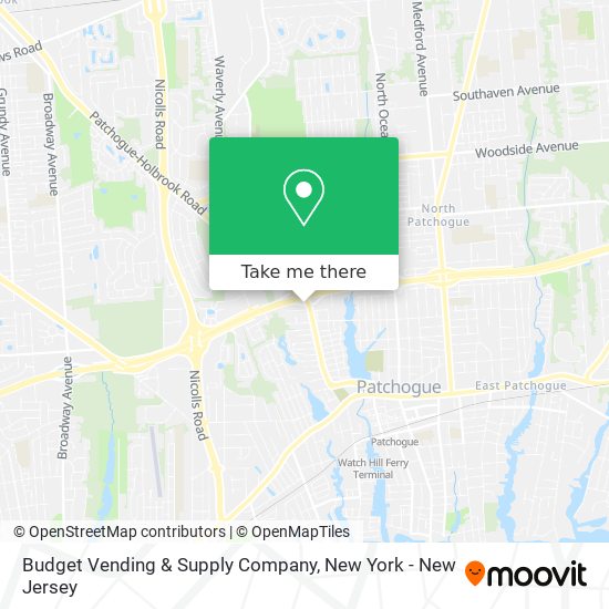 Mapa de Budget Vending & Supply Company