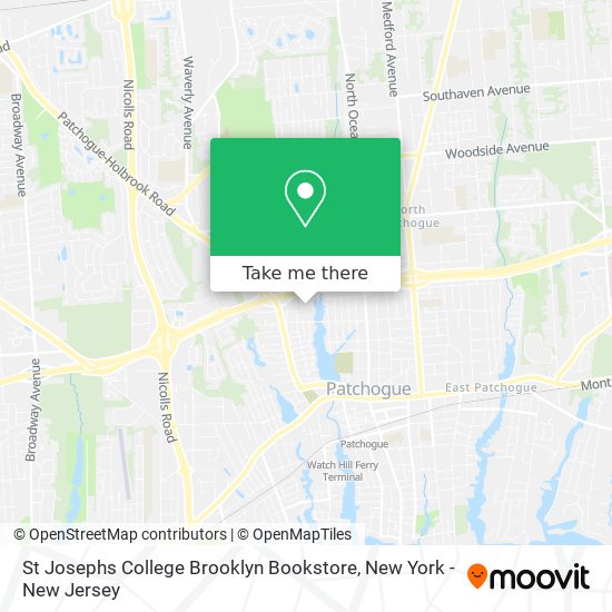 Mapa de St Josephs College Brooklyn Bookstore