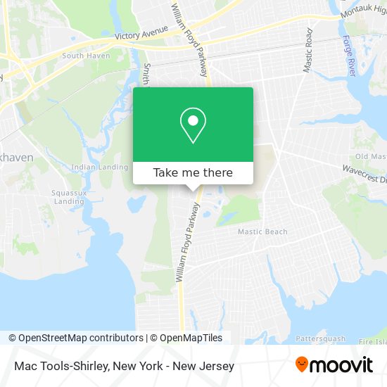 Mac Tools-Shirley map