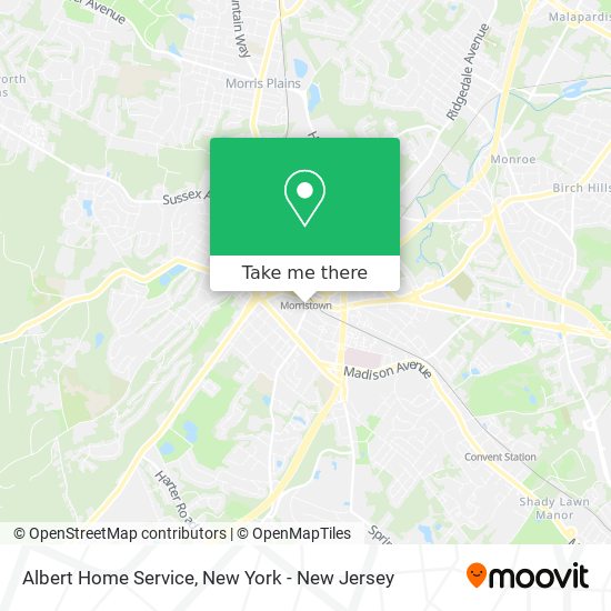 Albert Home Service map