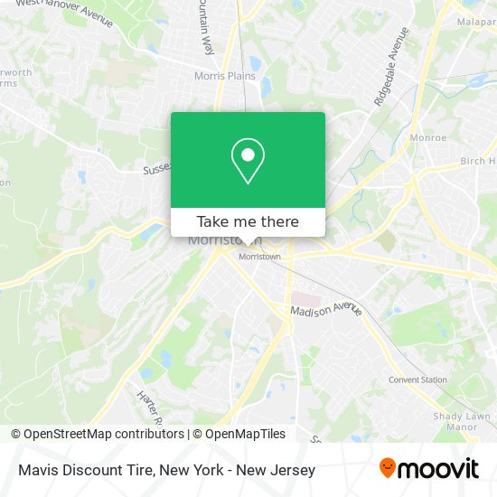 Mapa de Mavis Discount Tire