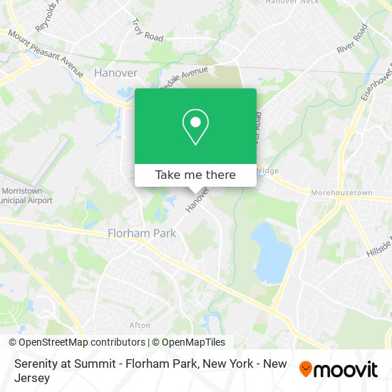 Mapa de Serenity at Summit - Florham Park