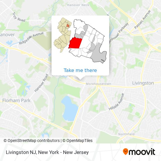 Livingston NJ map