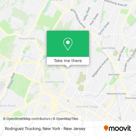 Rodriguez Trucking map