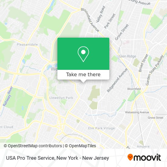 Mapa de USA Pro Tree Service