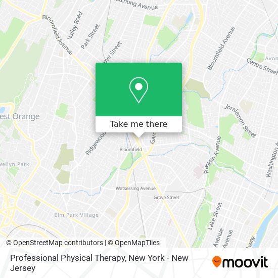 Professional Physical Therapy map