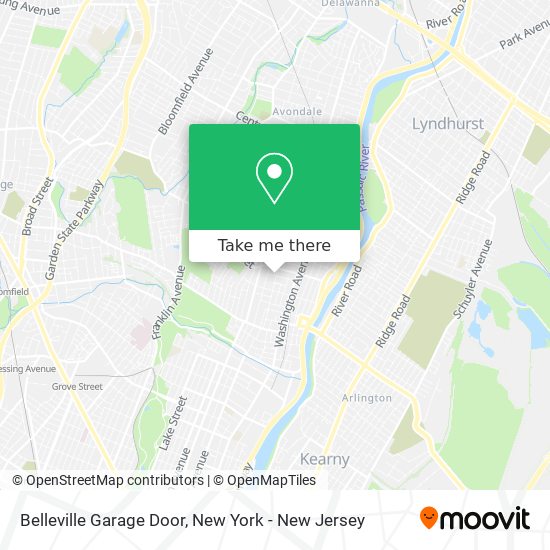 Mapa de Belleville Garage Door