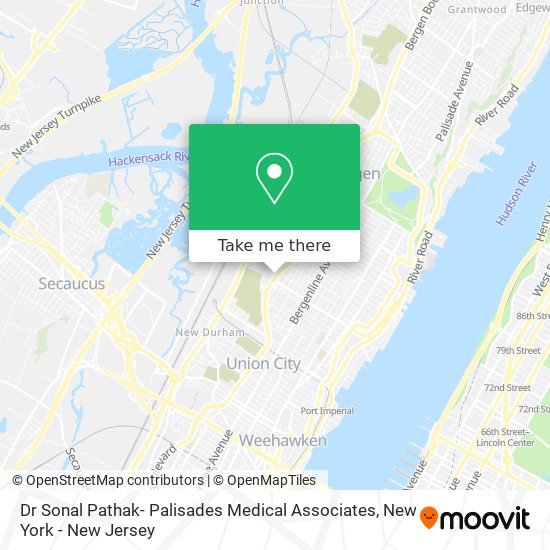 Dr Sonal Pathak- Palisades Medical Associates map