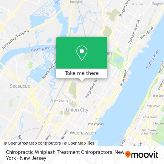 Chiropractic Whiplash Treatment Chiropractors map