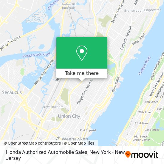 Honda Authorized Automobile Sales map