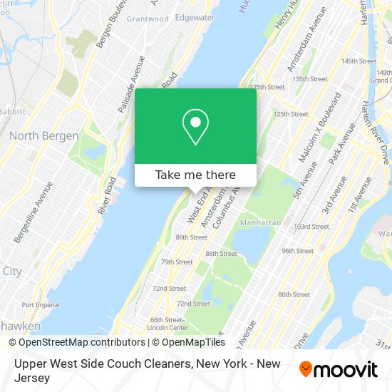 Upper West Side Couch Cleaners map