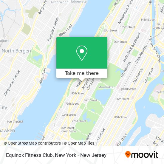 Equinox Fitness Club map