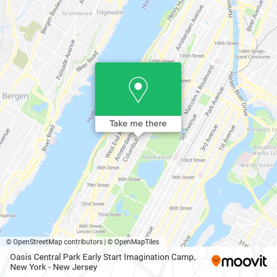 Oasis Central Park Early Start Imagination Camp map