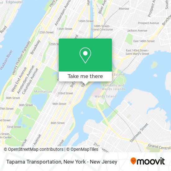 Mapa de Tapama Transportation