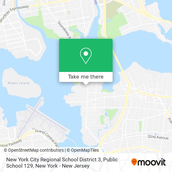 Mapa de New York City Regional School District 3, Public School 129