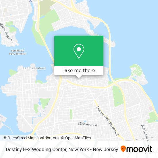 Destiny H-2 Wedding Center map