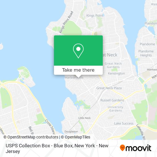 USPS Collection Box - Blue Box map