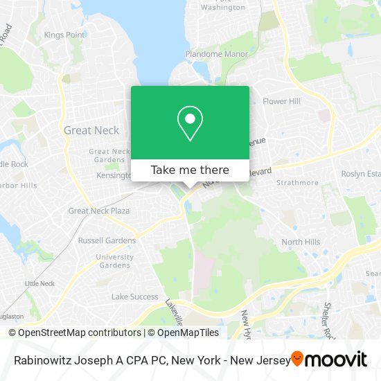 Rabinowitz Joseph A CPA PC map