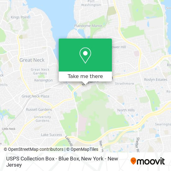 USPS Collection Box - Blue Box map