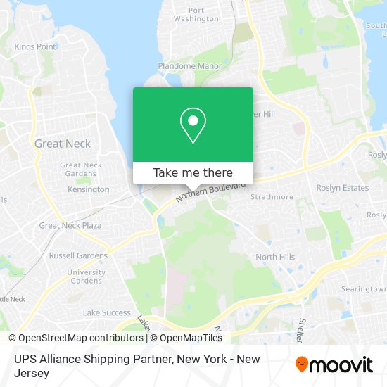 Mapa de UPS Alliance Shipping Partner