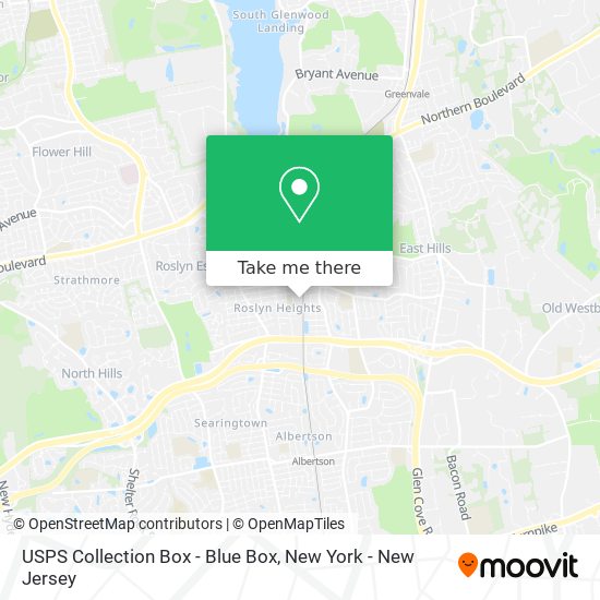 USPS Collection Box - Blue Box map