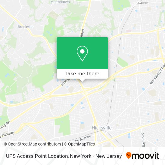 UPS Access Point Location map