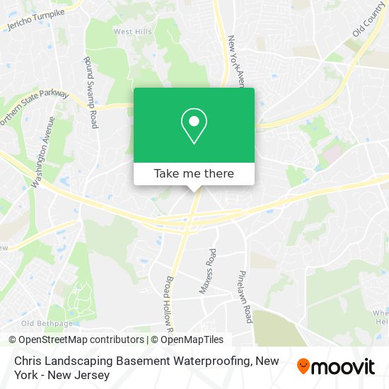 Chris Landscaping Basement Waterproofing map