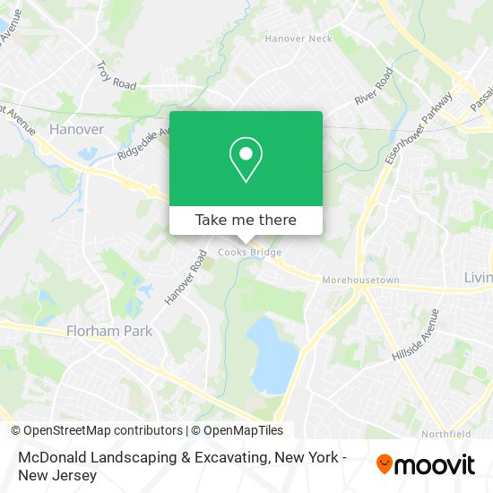 McDonald Landscaping & Excavating map